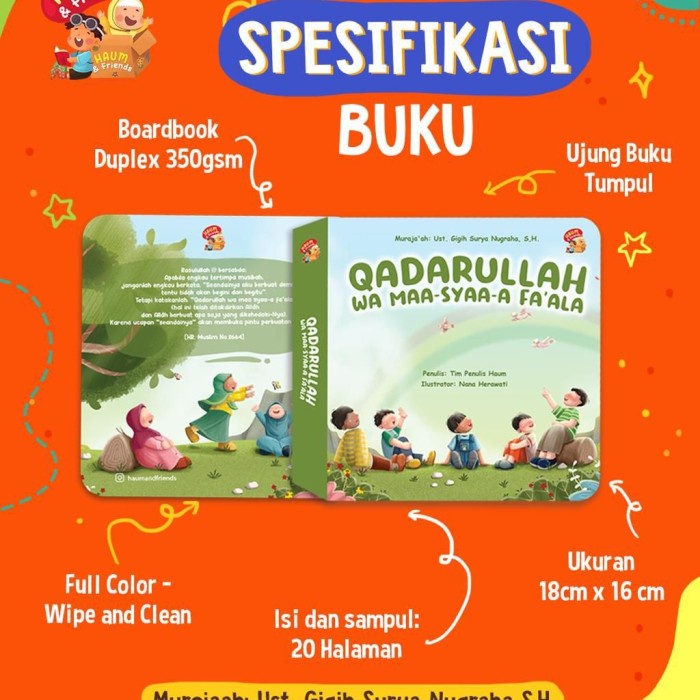 

Baru!! buku anak qadarullah wa maa syaa-a fa'ala ardok haim