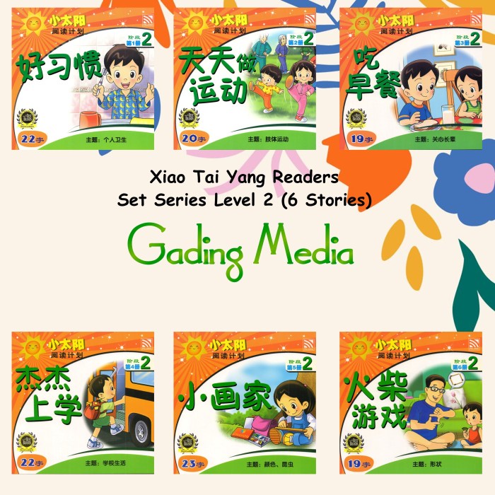 

Disc!! Paket Buku Cerita Mandarin Anak - Xiao Tai Yang Readers 2