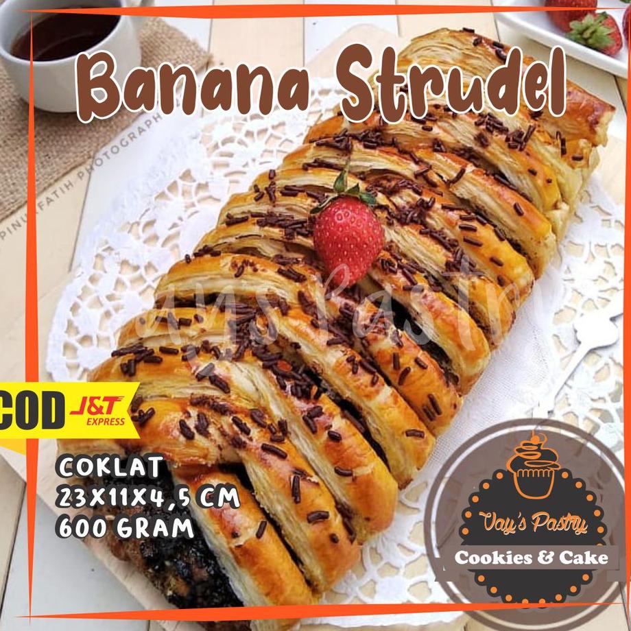 

Banana Strudel Bandung Strudel Pisang Coklat Strudel Pisang Strudel Banana Makanan Kue Celan Pastry