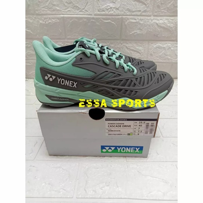 [Original] Sepatu Yonex Cascade Drive Gray Pale Green Original Berkualitas