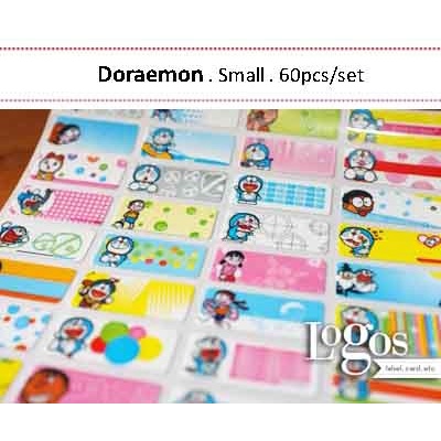 

TERLARIS Doraemon Sticker. Name Label Small. Stiker nama anak lucu, karakter Doraemon Nobita, untuk