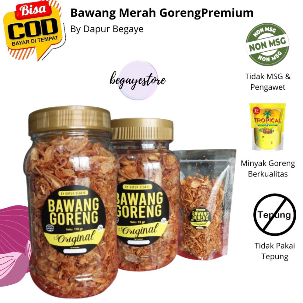 

Ready Bawang Merah Goreng Premium Tanpa Pengawet, Tanpa tepung