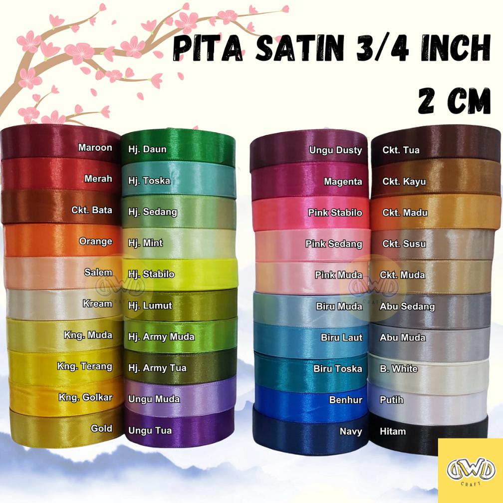 

Ready!!!(COD) Pita Satin 3/4 INCH / 2 CM