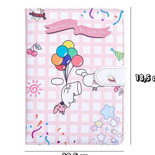 

Buku Diary Journal Agenda Notebook Planner Magnetic Hard Cover Cute