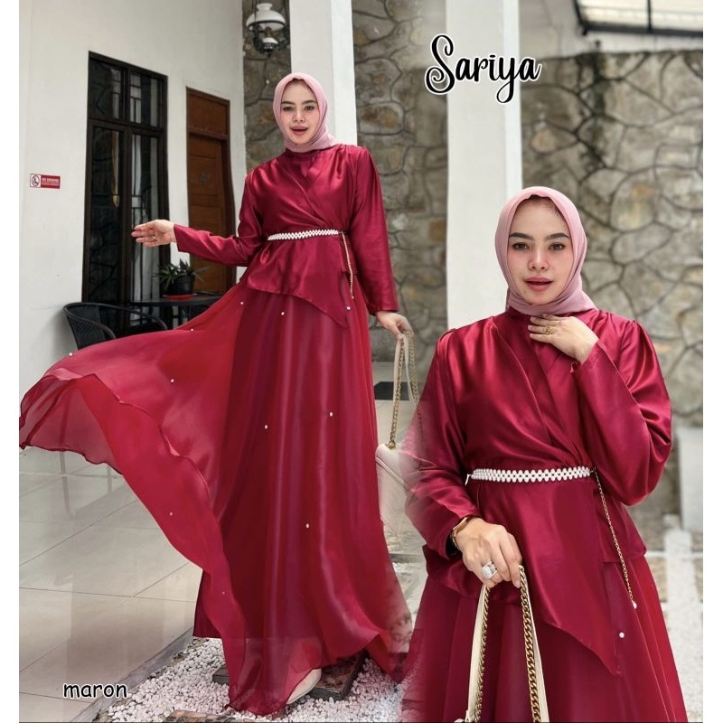 [SYAR'I TILL JANNAH] SARIYA Gamis Mewah gaun wisuda walimatul kondangan