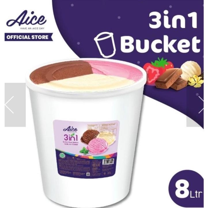 

Ready AICE 3in1 Bucket Ice Cream Es Krim Ember 8L Eskrim