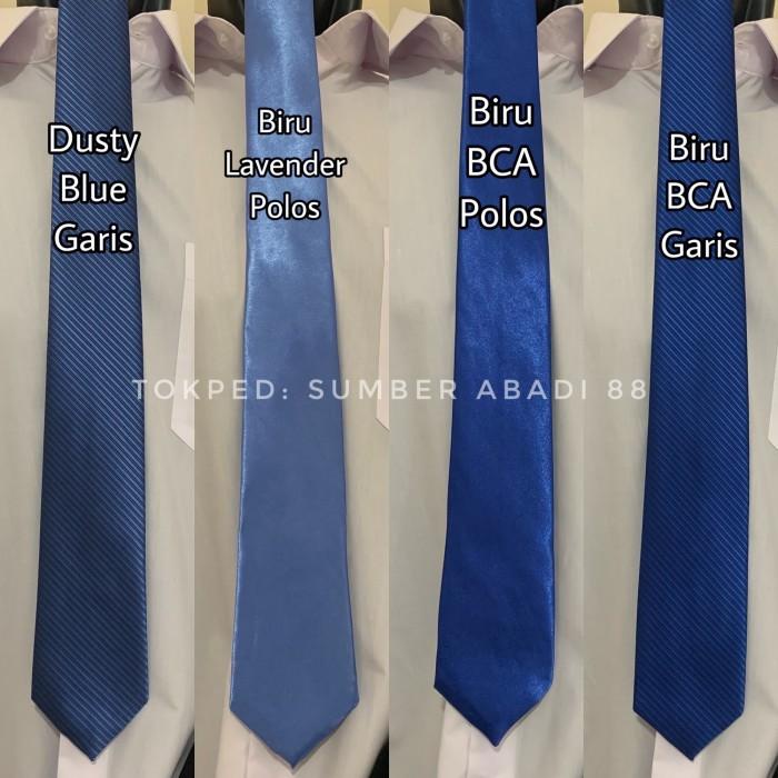 BISA COD - DASI PANJANG PRIA BIRU MUDA TUA DONGKER NAVY ELEKTRIK BLUE DUSTY