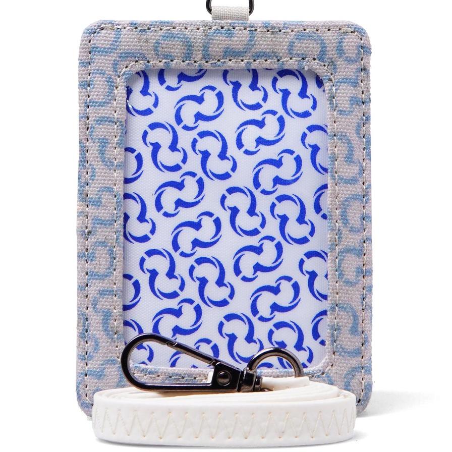 

Wallts Aiken Monogram Creme - Lanyard Name Tag Id Card