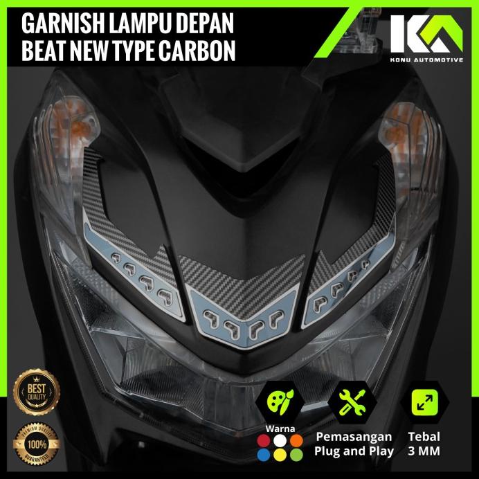 TERMURAH GARNISH LAMPU DEPAN BEAT DELUXE 2020 - BEAT DELUXE 2022 DISKON