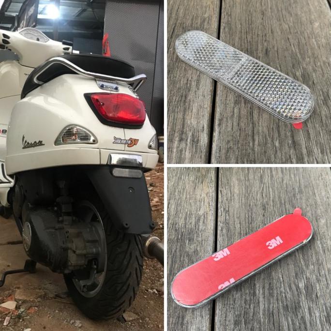 ASLI PREMIUM 1PCS MATA KUCING MOTOR REFLECTORS MOBIL MOTOR UNIVERSAL PUTIH DISKON
