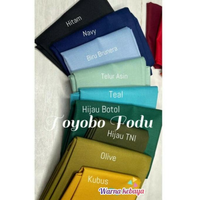 Diskon,, Kain Katun Toyobo Bahan Katun Toyobo Katun Jepang Bahan Polos
