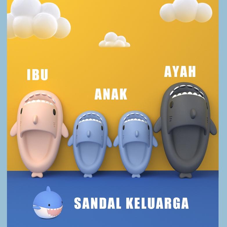 Ready Komin Sandal Hiu Anak Laki Laki Sandal Baby Shark Cartoon Sandal Lucu Sendal Anak Perempuan Im