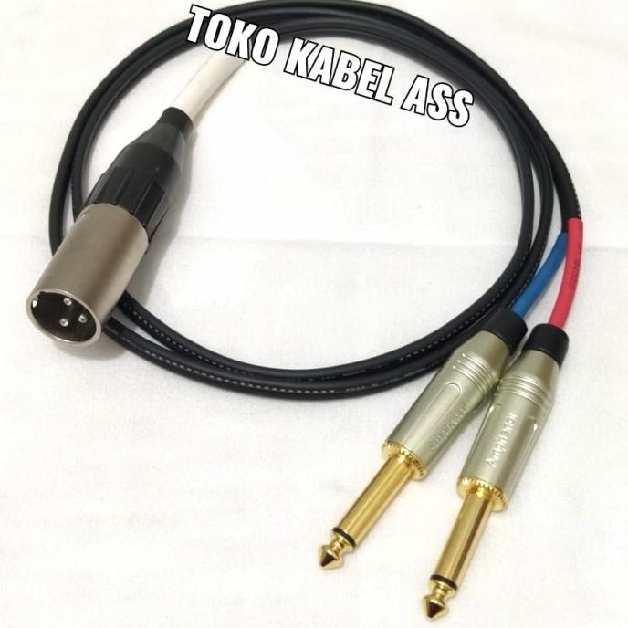 jack canon xlr male to akai mono 1meter mogami 2947 Amphenol