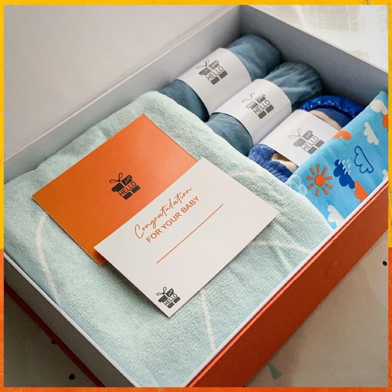 Neww Gift box hampers perlengkapan bayi baru lahir baju bayi little palmerhaus parcel kado bayi laki
