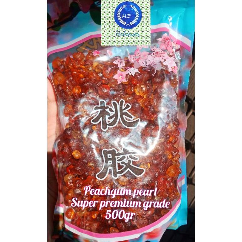 

Ready peach gum pearl super premium grade 500gr