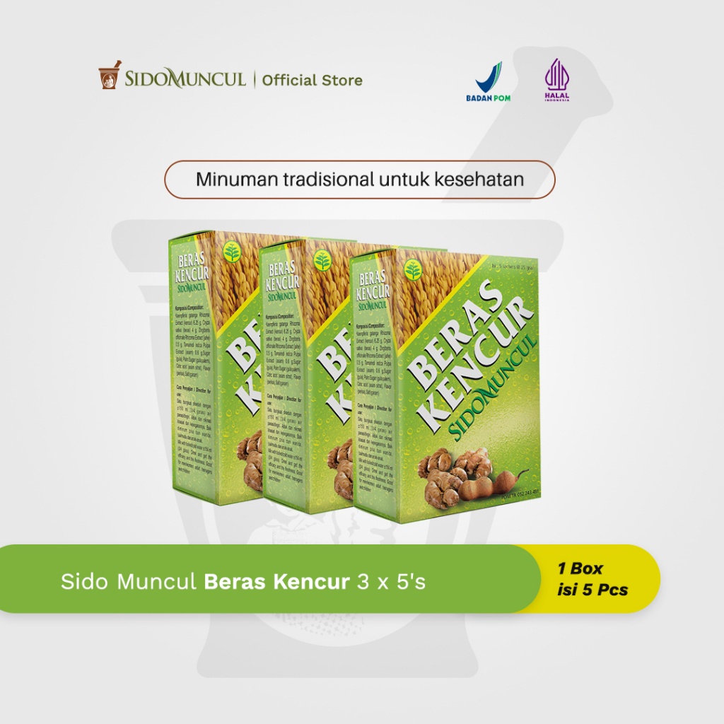 

Sido Muncul Beras Kencur 3x5's - Minuman Tradisional Kesehatan
