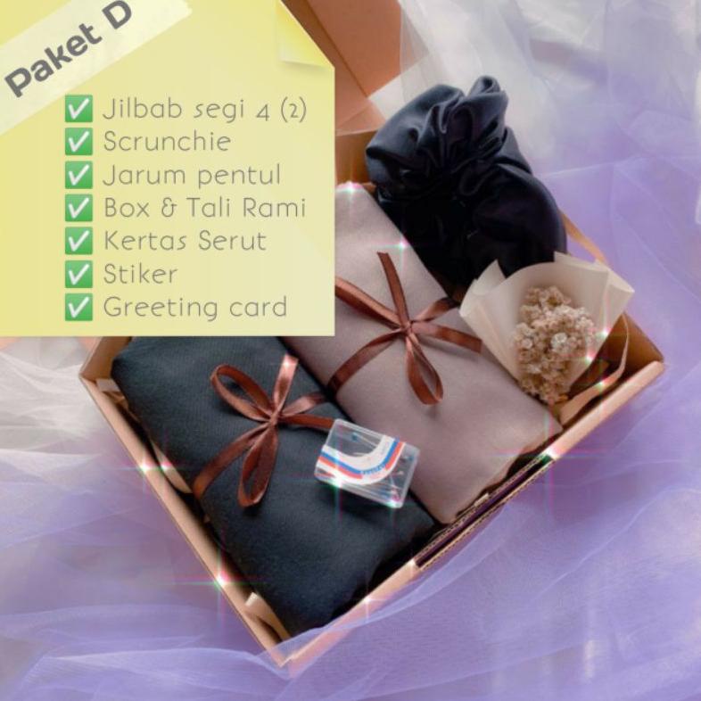 

TERBARU Kado spesial || Hampers jilbab / hijab cewek ado buat ibu || pacar || cewek || kado termurah || paket kado/Hampers komplit