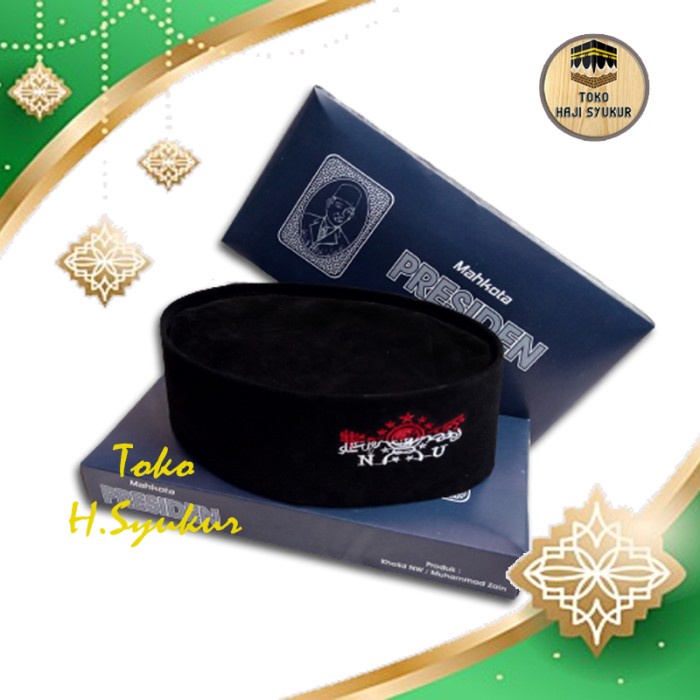 Peci Songkok Kopiah Hitam Rdel Nu Merah Putih