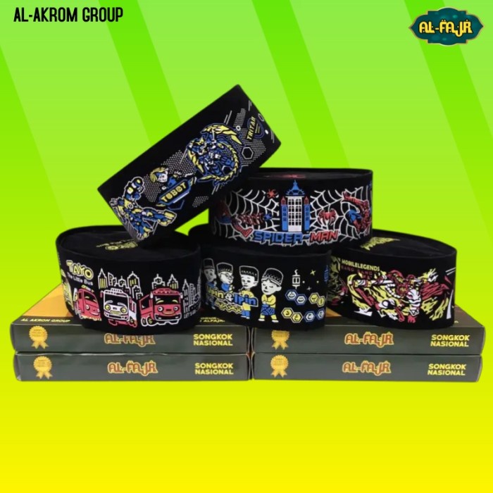 Peci Songkok Kopiah Anak Motif Kter Upin-Ipin