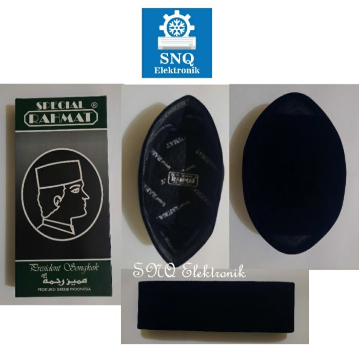 Peci Hitam Songkok Rahmat Spesial Tinggi 8 Cm/Kopiah Rahmat