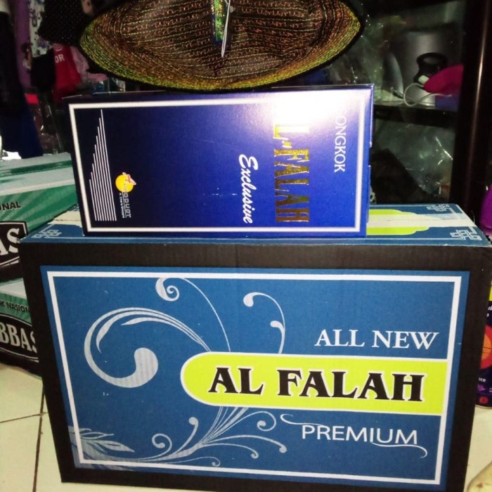 Kopiah Peci Songkok Al Falah Hitam Polos Kualitas Premium Tahan Air Ac
