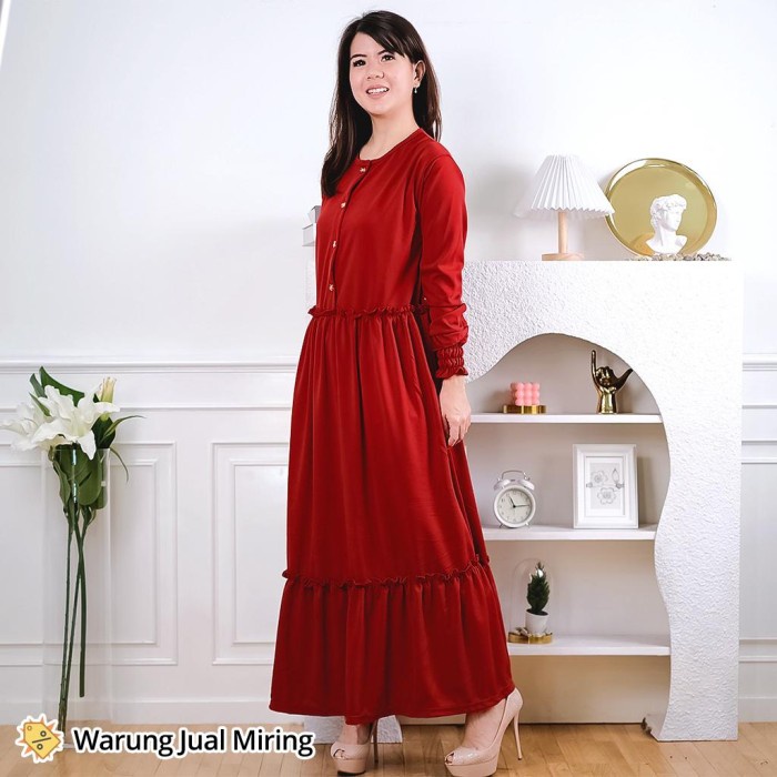 Dress Gamis Muslim Perempuan Chinta Syari Kaftan Gaun Baju Remaja Baru Ready