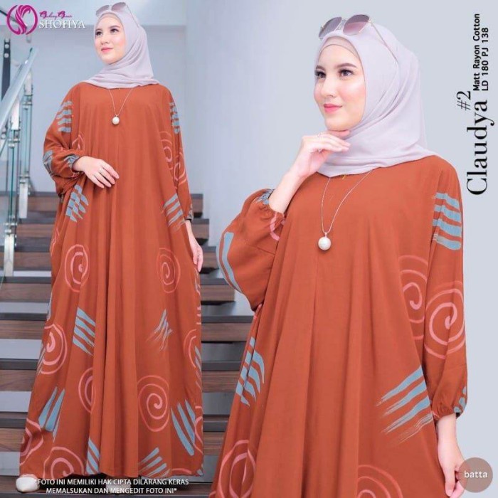 Kaftan Modern Gamis Kaftan Jumbo Dress Muslim Wanita Ready