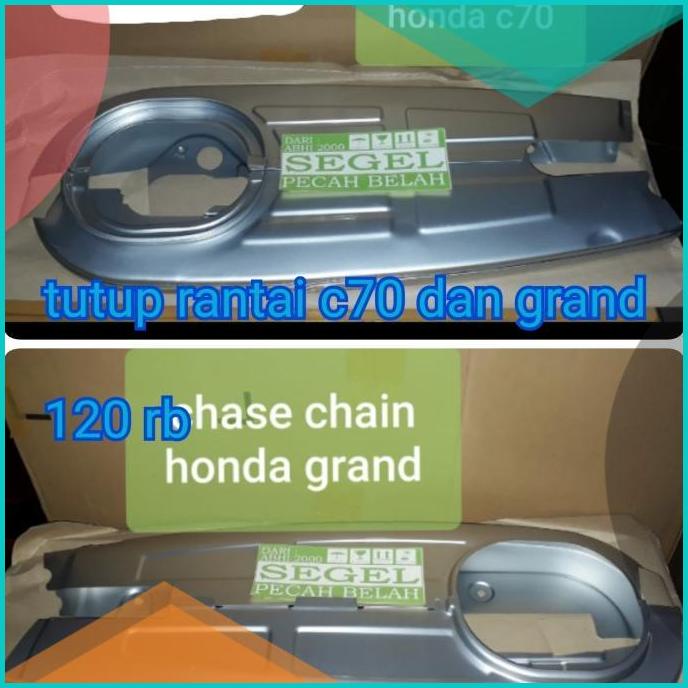 tutup rantai besi honda c70 atau grand warna silver star prima astrea