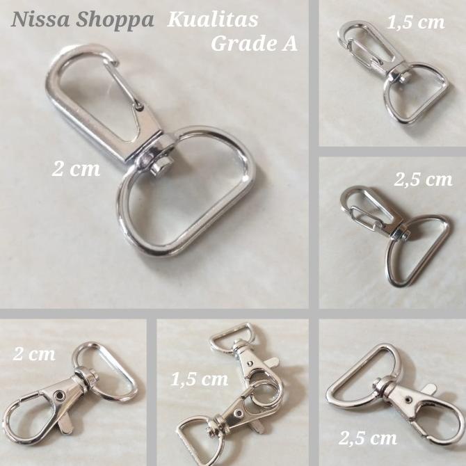 

Satuan kaitan tas / kaitan tali id card / pengait gantungan kunci