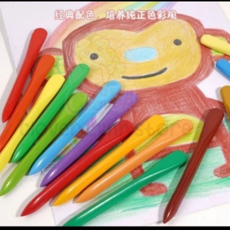 

KAN Krayon Mewarnai Isi 24 Pcs Anti Air Anti Kotor Tangan Pensil Warna