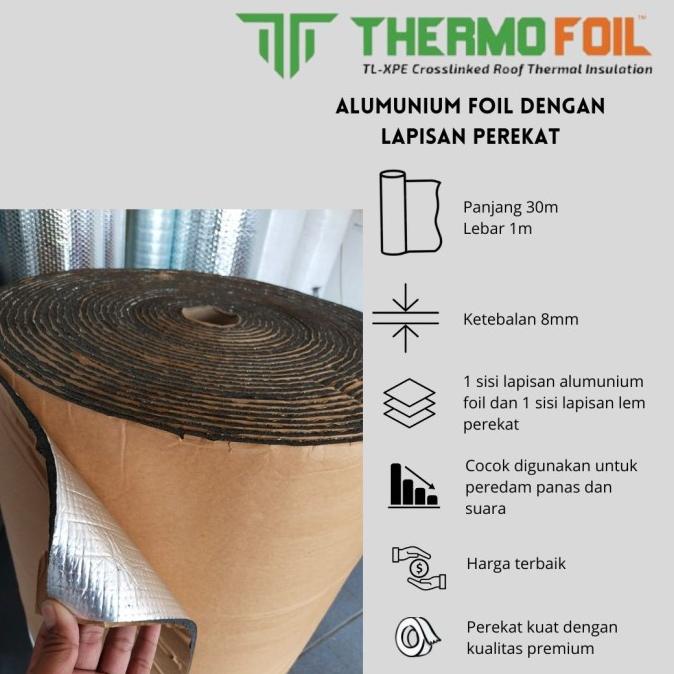 COD Alumunium foil dengan lem perekat