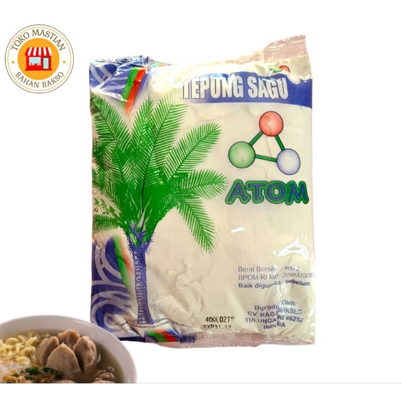 

Tepung sagu natural cap atom 400gram