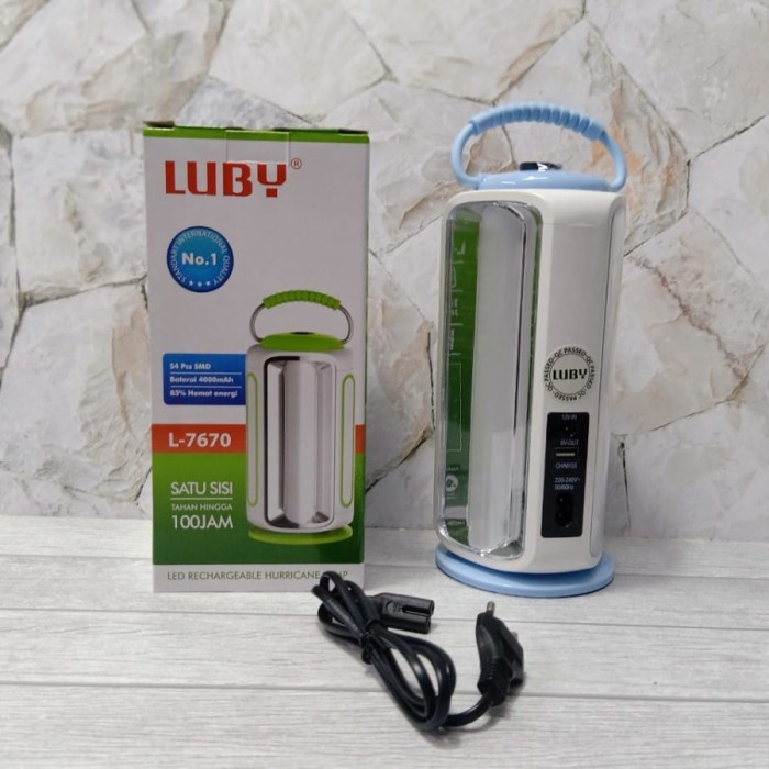 Lampu Led Emergency Luby 7670 Lampu Darurat L7670 100 Jam Charge