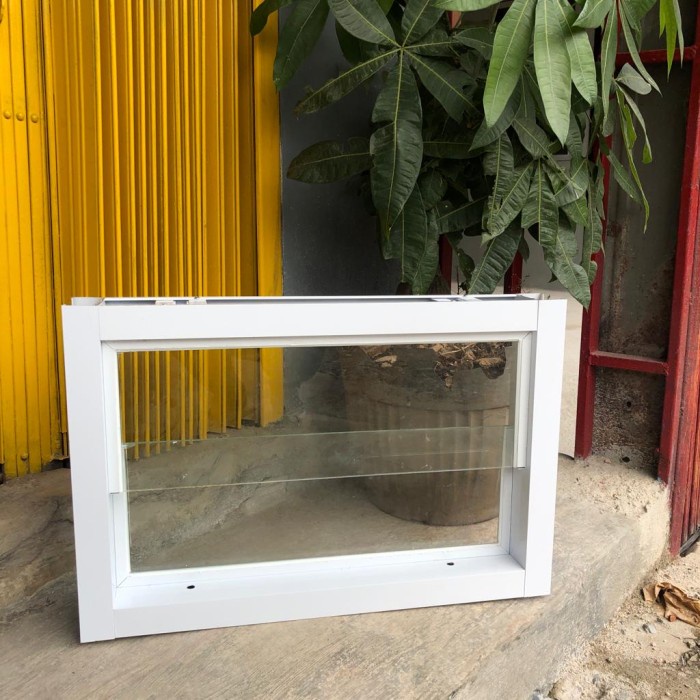 Promo Jendela Kaca Boven Kamar Mandi Zig Zag 40Cm X 60Cm Kualitas Bagus