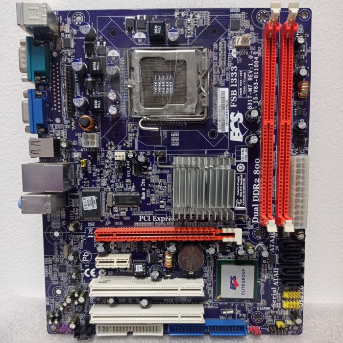Mobo G31 ECS socket Lga 775 ddr2 onboard vga
