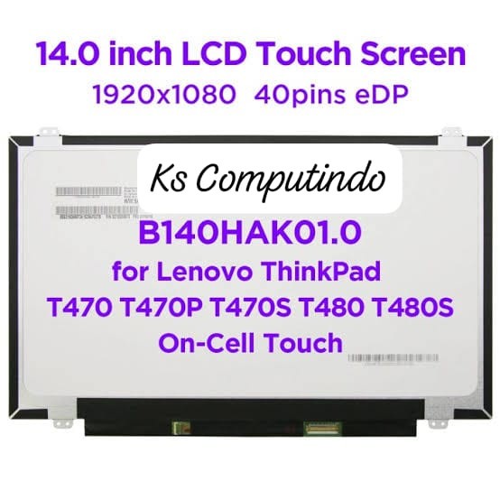 LED LCD LENOVO THINKPAD T470 T470P T470S T480 T480S TOUCHSCREEN