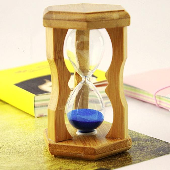 

Pajangan Jam Pasir Kayu Dekorasi Sand Clock Timer Jam Kayu Jam Unik L82BJ