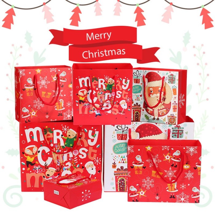 

Ready stock] DY PAPER BAG NATAL MERRY CHRITMAS/ TAS HADIAH NATAL AESTHETIC PB-N01
