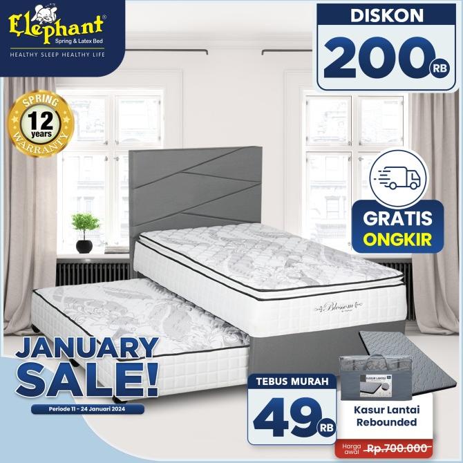 Kasur Springbed 2 In 1 Blossom Elephant