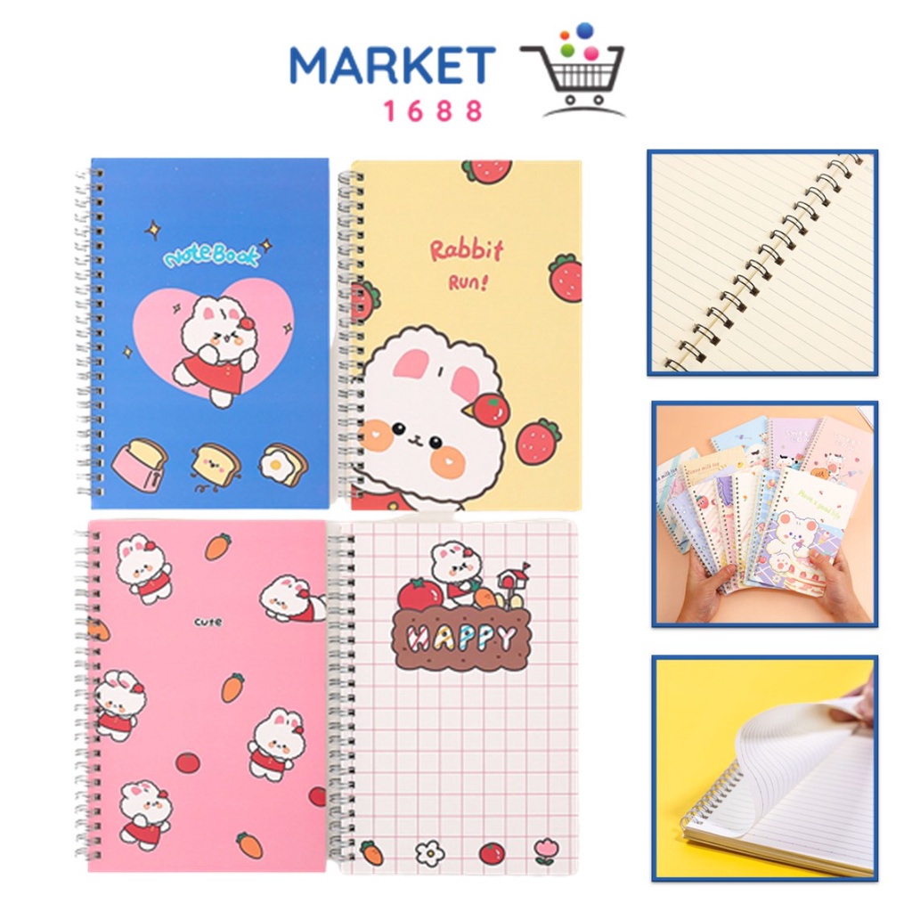 

Market1688 Buku Catatan Notebook A5 Isi 60 Lembar Buku Diary Aesthetic Motif Kartun Gaya Retro Buku Tulis Garis A5 Spiral Murah