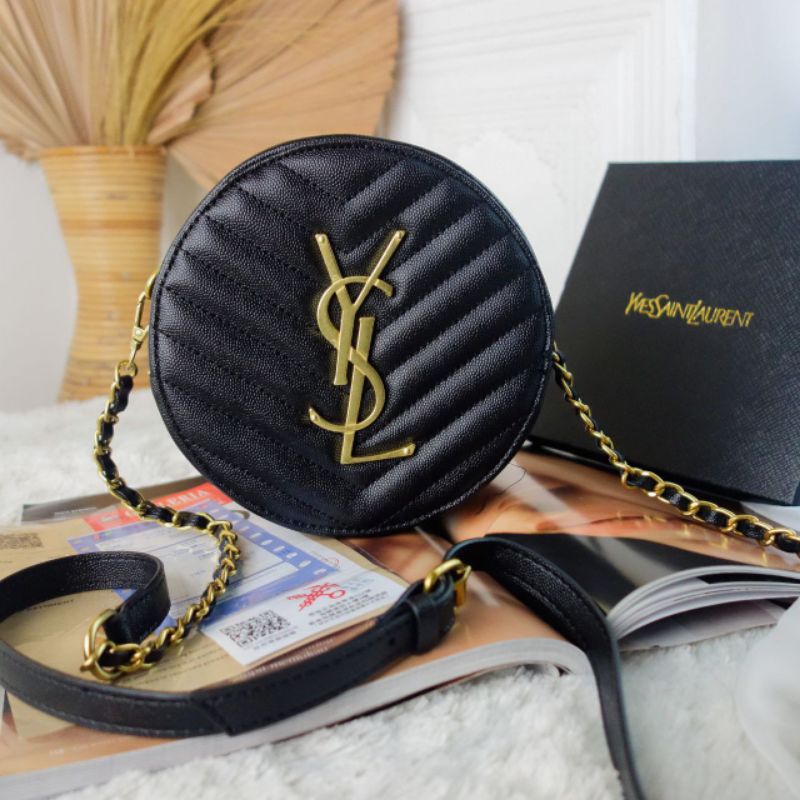 (COD)1954 TAS SELEMPANG WANITA YSL IMPORT PREMIUM KOREA STYLE CANTIK MEWAH ELEGAN KEREN MURAH VIRAL 