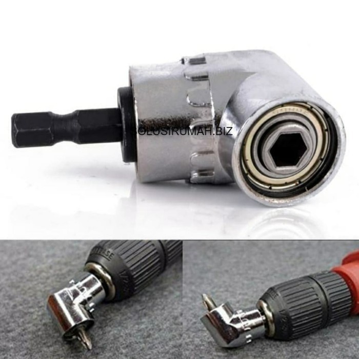 ```````] Ekstensi Kepala Bor L 1/4 Inch Sambungan Kepala Bor Sudut Siku