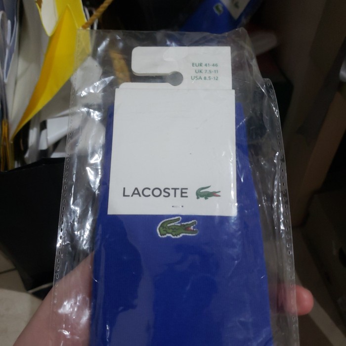 Kaos Kaki - Kaos Kaki Sock Lacoste Size M-L, Purple