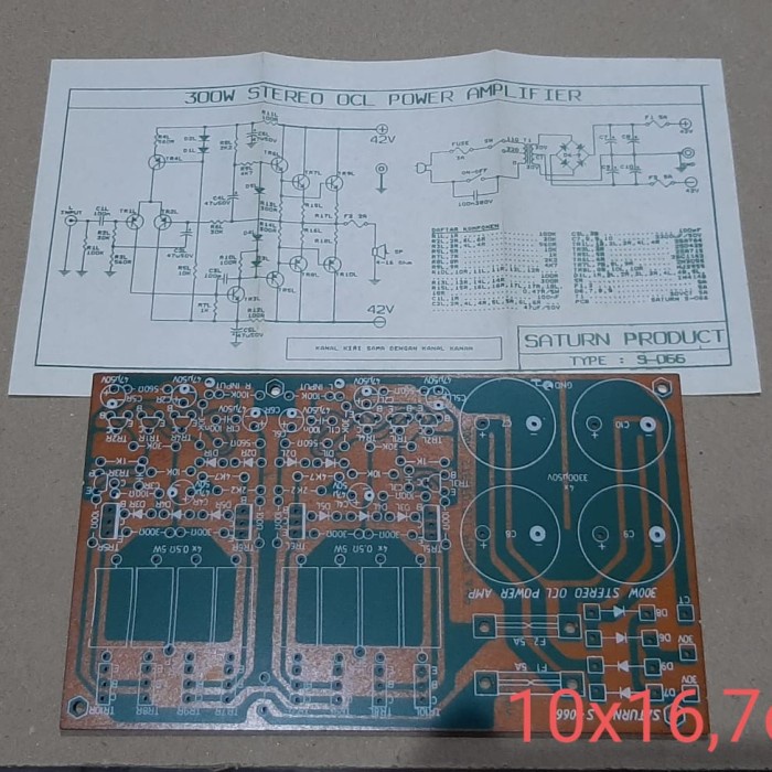 :0:0:0] Obral PCB Power Amplifier 300 watt (300w) Stereo OCL Saturn S-066