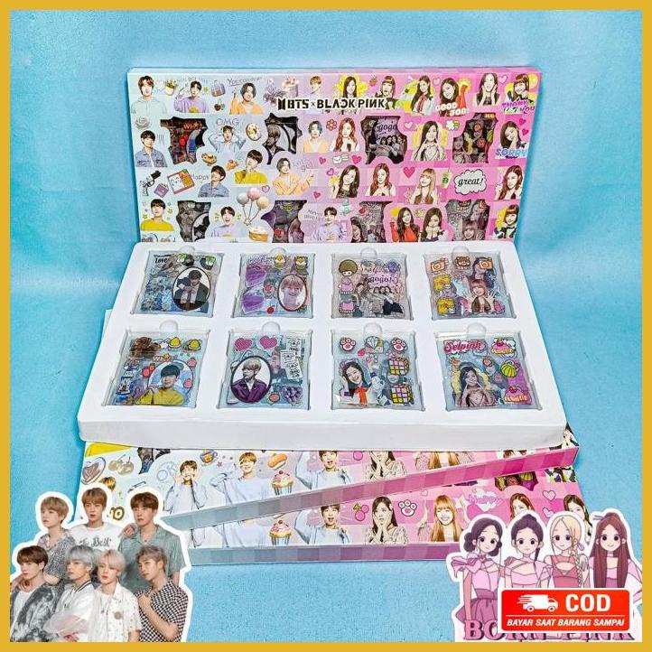 

( COD ) Stiker momo 4 warna rainbow 200 lembar bts blackpink sanrio kuromi melody lotso naruto one piece dragon ball pokemon