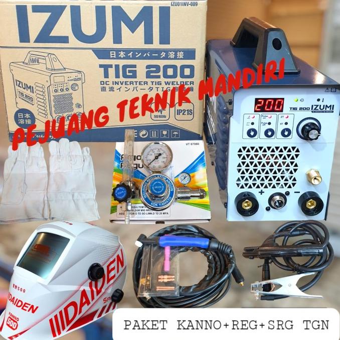 MESIN LAS ARGON IZUMI TIG 200 PULSE / TRAFO LAS ARGON IZUMI TIG 200
