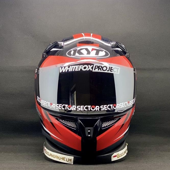 Helm Kyt K2 Rider Diamond Bla Red - Full Face - Double Visor - Kyt K2 Paket Ganteng - Kyt K2R