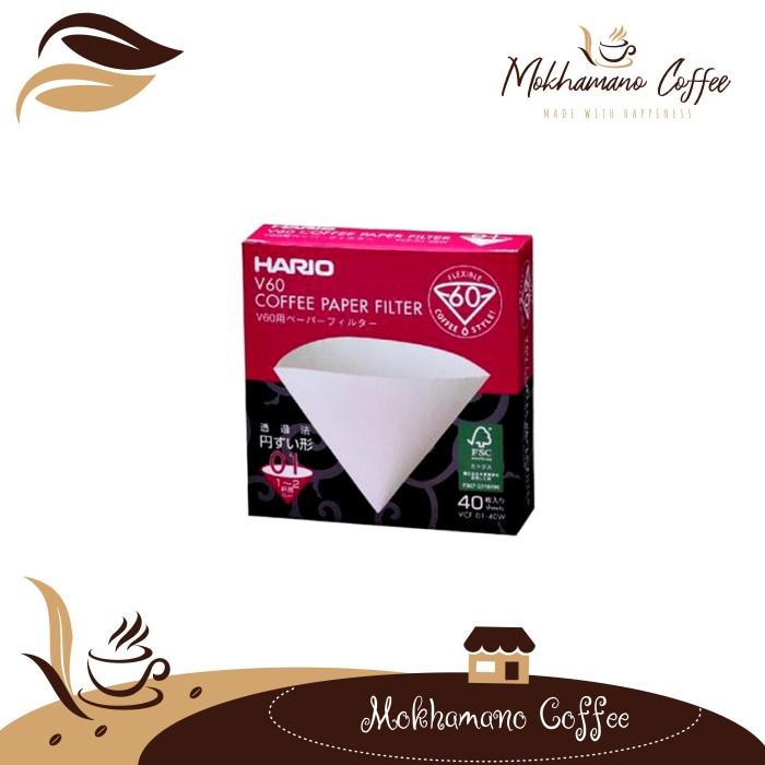 

Hario V60 Coffee Paper Filter / Kertas Filter Kopi VCF-01-40W