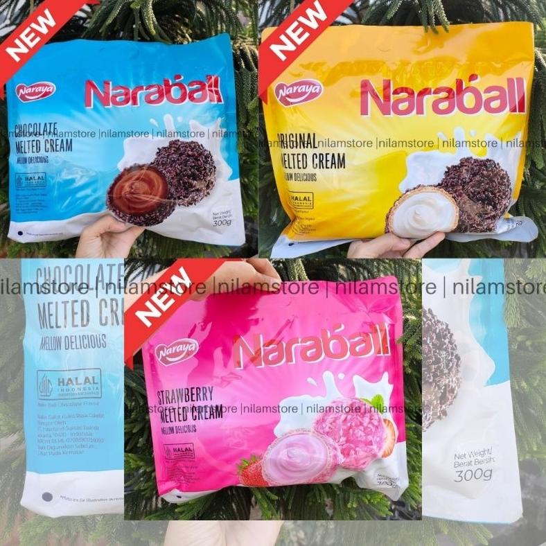 

Ready Naraya Naraball Coklat Strawberry vanila / Naraball Coklat 300g