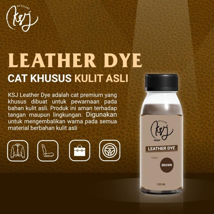 Cat Sepatu Kulit Asli Ksj Leather Dye / Sepatu Kulit / Tas Kulit